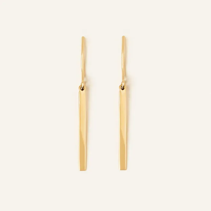 Gelin Diamond Earrings Geometric Bar Dangle Earring