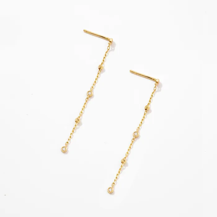 Gelin Diamond Earrings Pearls by the Yard Drop Earrings