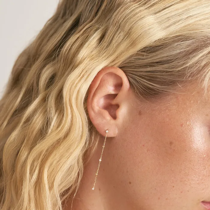 Gelin Diamond Earrings Pearls by the Yard Drop Earrings