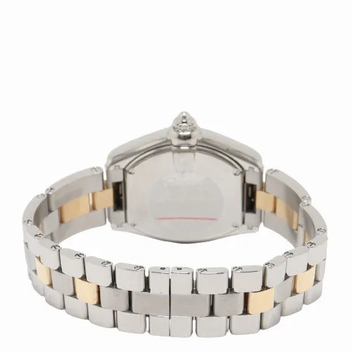 Happy Jewelers Cartier Ladies Roadster Stainless Steel and Yellow Gold 31mm x 37 Silver Roman Dial Watch Reference 2675 Earrings