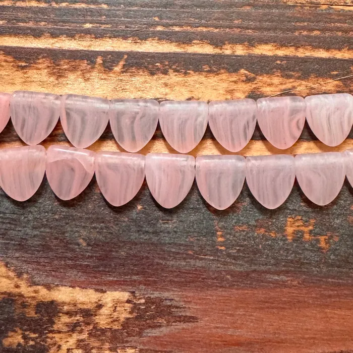 JK9858 Czech Glass Drop Beads Opaque Lt Rose 9mm Strand Czech Imports Earrings JK9858 Czech Glass Drop Beads Opaque Lt Rose 9mm Strand Czech Imports Earrings