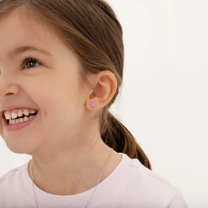 Kids Screw Back Earrings Earrings Teenie Tiny Butterfly Baby Toddler Kids Earrings Screw Back Sterling Silver