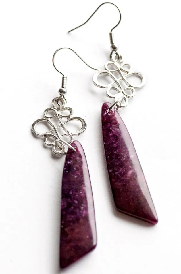 Lepidolite Earrings Fierce Lynx Designs Earrings