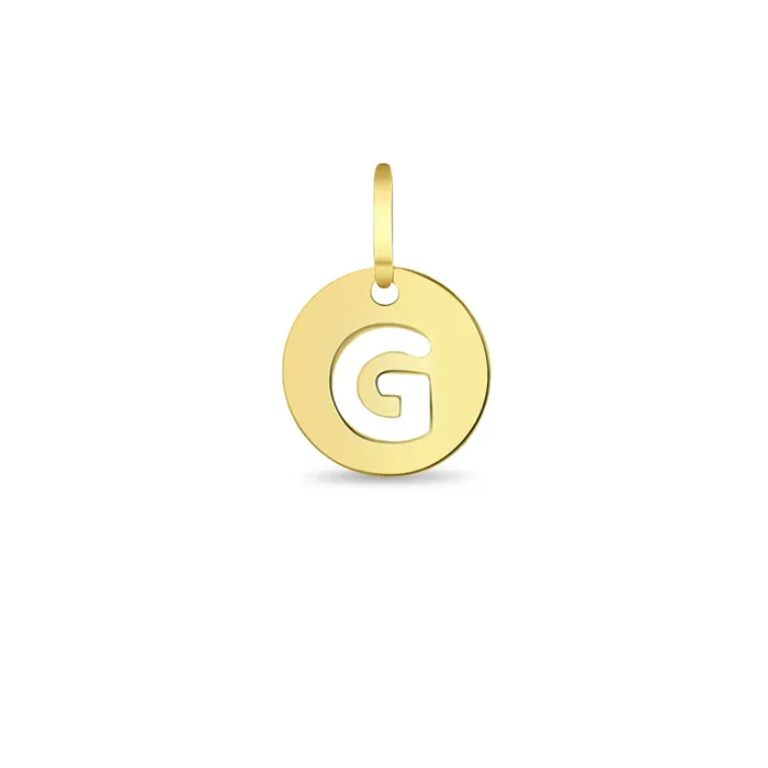 PPLRHIDDENPRODUCT Bracelets 14k Gold Round Initial Letter Kids Childrens Girls for Charm Bracelet