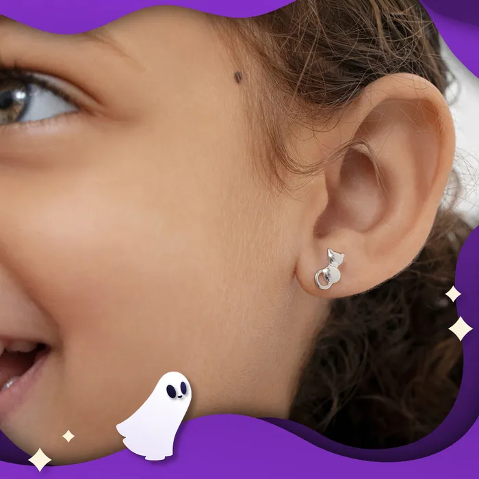 PPLRHIDDENPRODUCT Earrings Purrfectly Haunting Earrings Sterling Silver