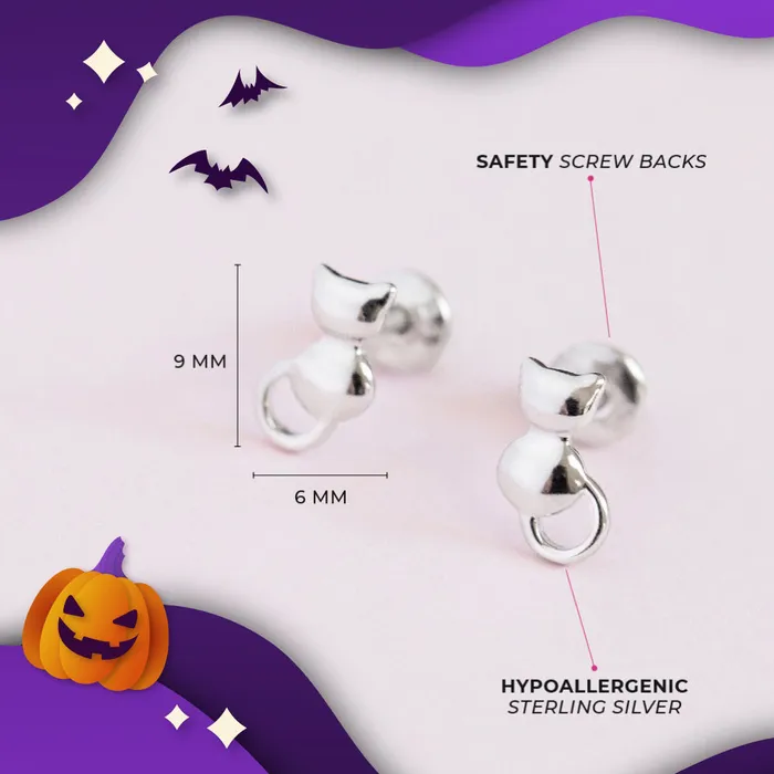 PPLRHIDDENPRODUCT Earrings Purrfectly Haunting Earrings Sterling Silver