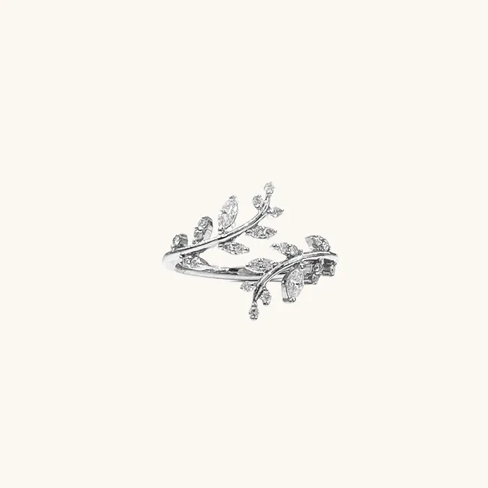 Rings Open Diamond Vine Ring Happy Jewelers