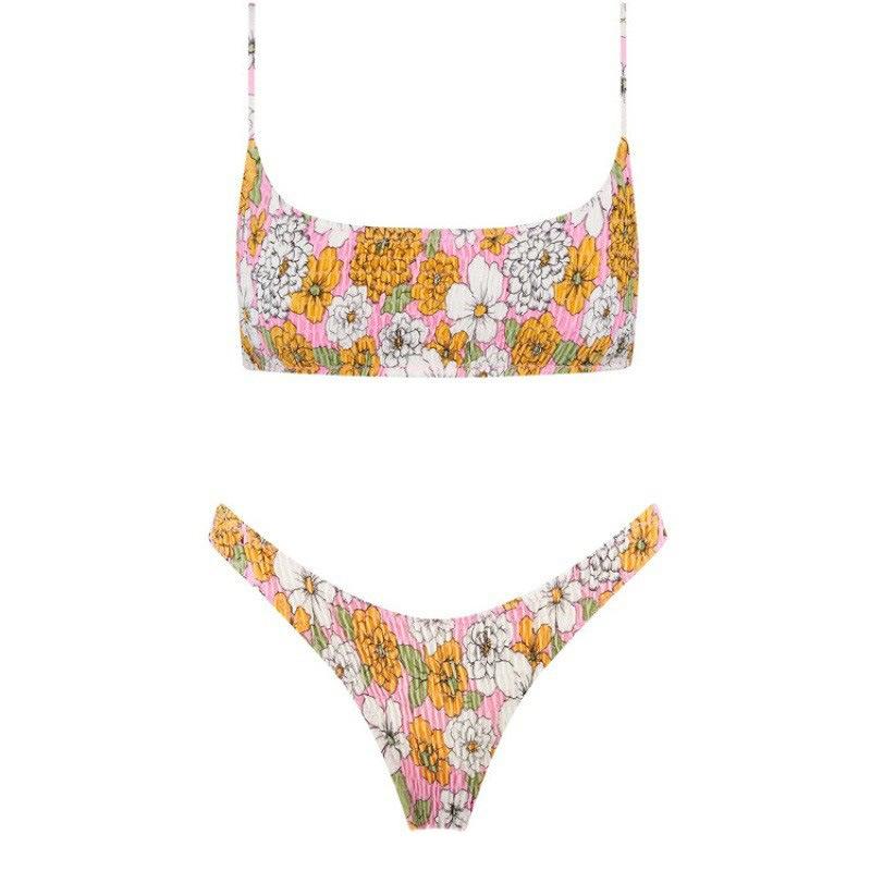 Beachwear | Womens Chain-embellished floral-print low-rise bikini briefs Beachwear Beachwear