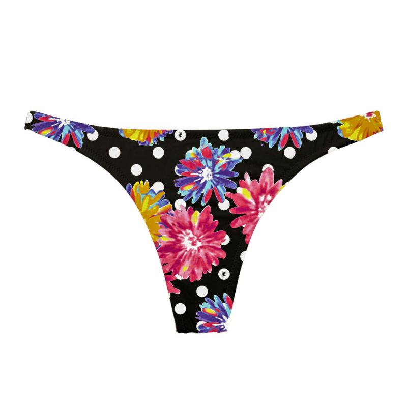 Beachwear | Womens Crystal-embellished floral-print mid-rise bikini briefs Beachwear Beachwear