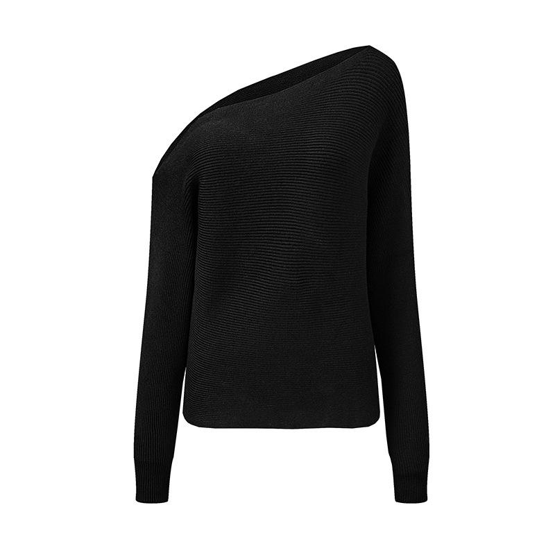 Knitwear | Womens One-shoulder cotton sweater Clothing Knitwear